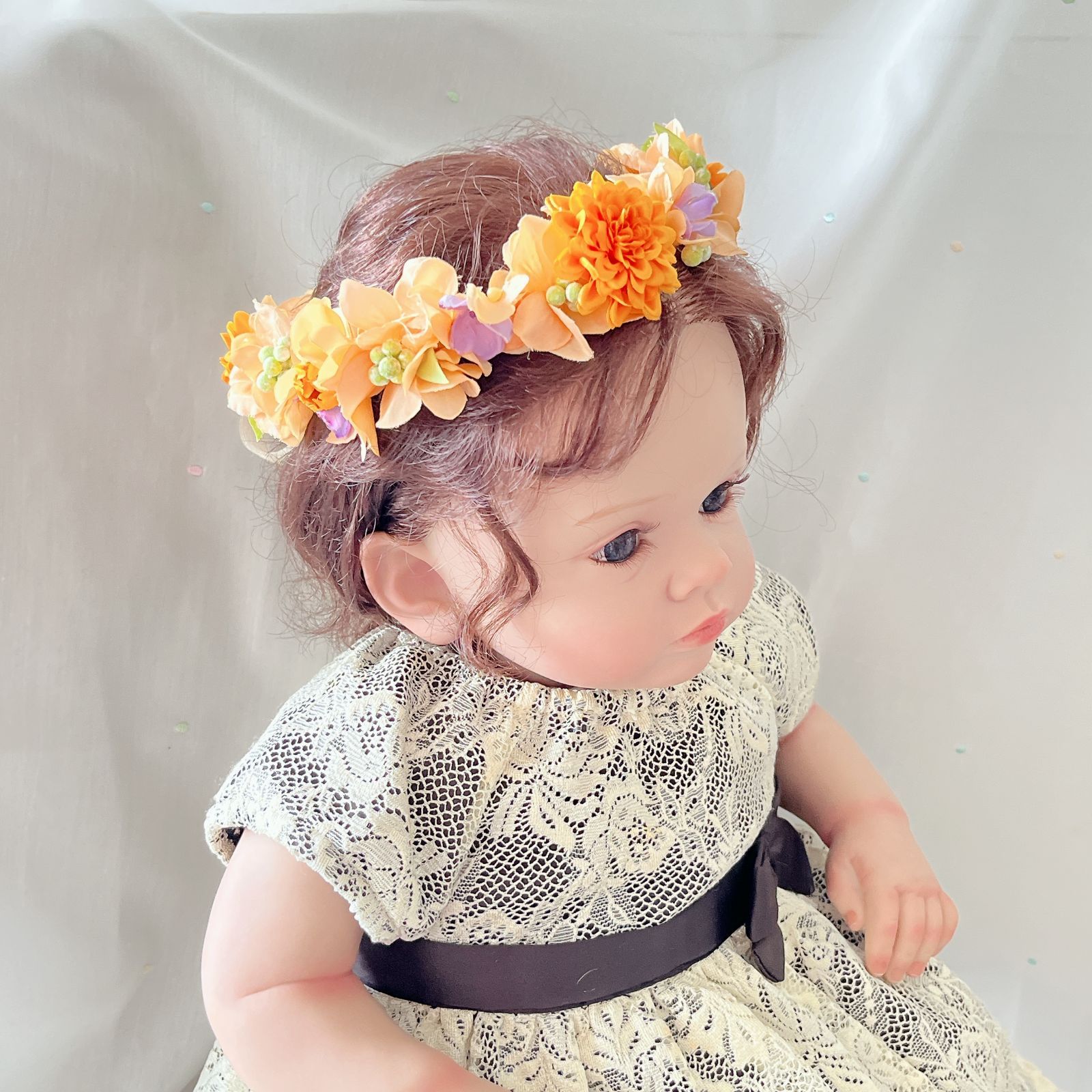 新商品 花冠 花かんむり カチューシャ ヘアアクセサリー キッズ 子供用 