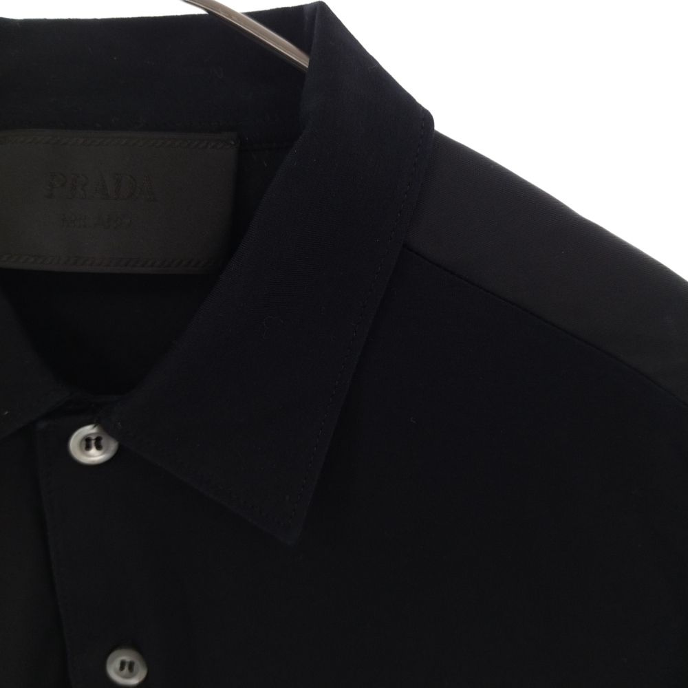 【PRADA】ストレッチコットンポケット付半袖ポロシャツ 国内即発 PRADA/プラダ】ストレッチコットン ポケット付半袖ポロシャツ