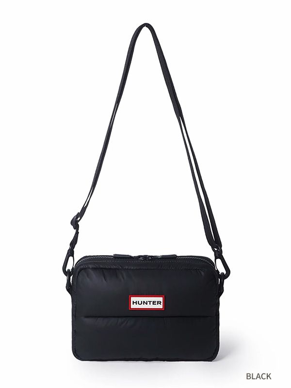 HUNTER ハンター バッグ ボディバッグ イントレピッド エクストラ パフ クロスボディ サコッシュ ラバー ロゴ 耐水 UBX5514KBM Intrepid Extra Puff Crossbody