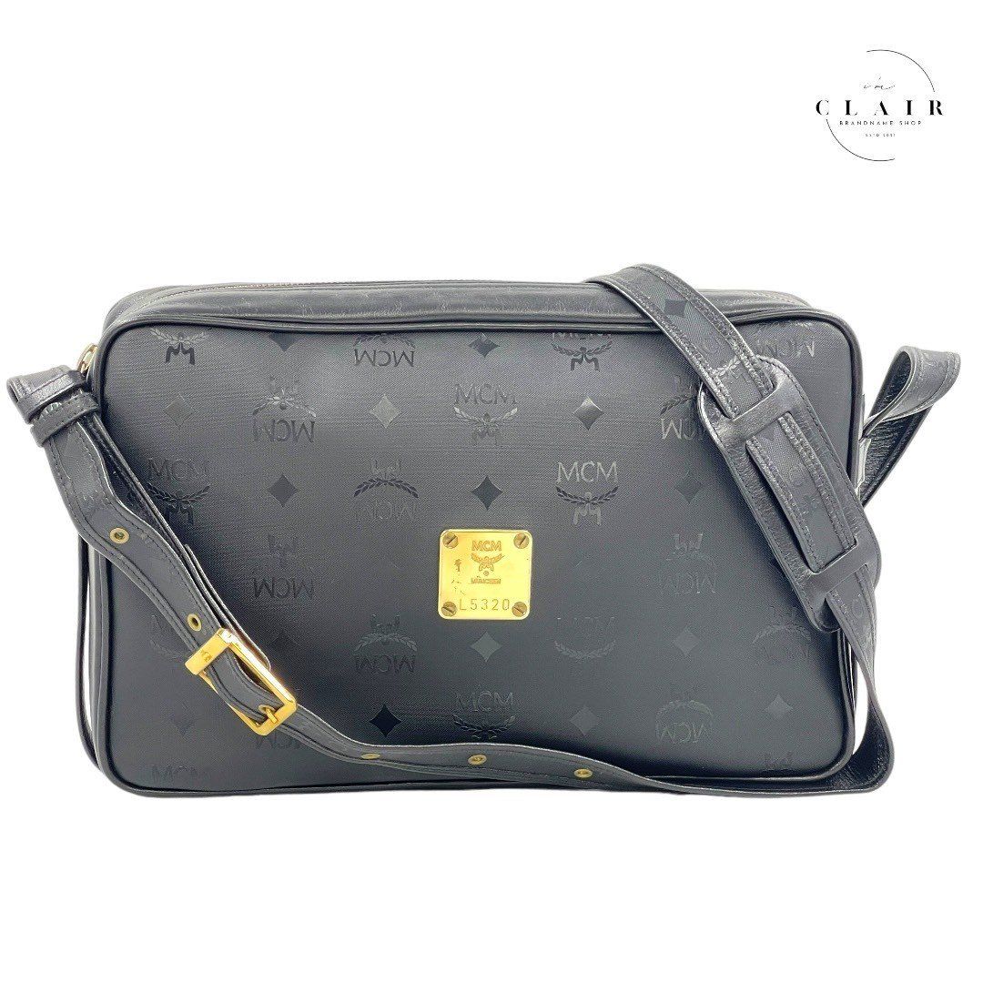 美品】MCM エムシーエム ショルダーバッグ ブラック ビンテージ - メルカリ