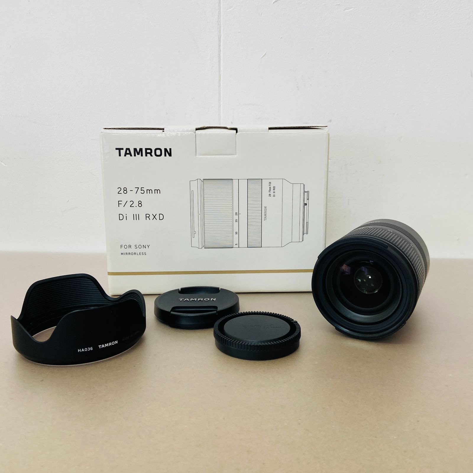 TAMRON 28-75mm F2.8 Di III RXD FOR SONY マウント 箱あり C3223