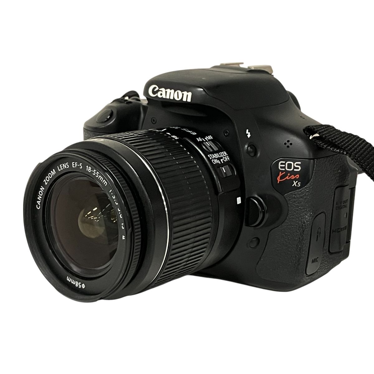 Canon EOS Kiss X5 EF-S 18-55mm F3.5-5.6 IS デジタル一眼レフ カメラ レンズキット キヤノン S10014865