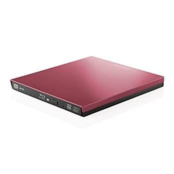 【中古】【非常に良い】ロジテック ブルーレイドライブ 外付け Blu-ray UHDBD USB3.0対応 再生 編集 書込ソフト付 レッド LBD-PVA6U3VRD