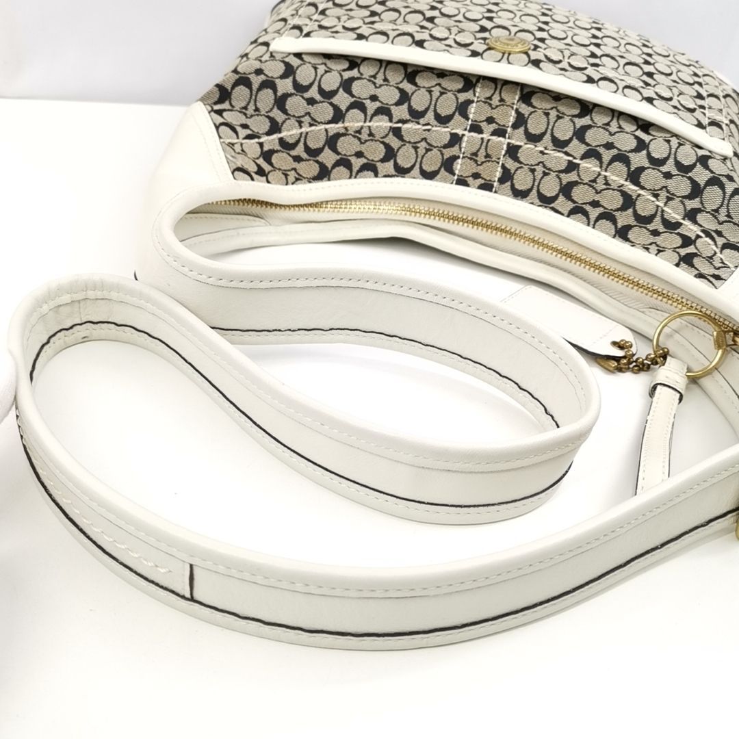 COACH 】L A-1 コーチ 10776 シグネチャー 総柄 一部 レザー COACH 】L A-1 コーチ 10776 シグネチャー 総柄 一部 レザー