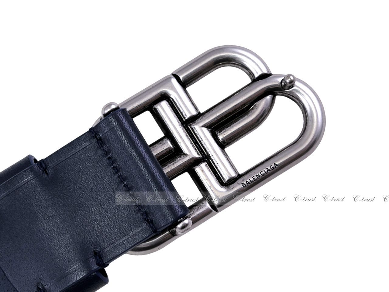 やまひ 新品同様！バレンシアガ BBロゴベルト カーフクロコ型押し Men's Bb Large Belt in Black | Balenciaga US