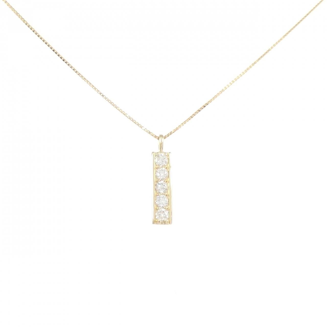 K18YG ダイヤモンド ネックレス 0.19CT