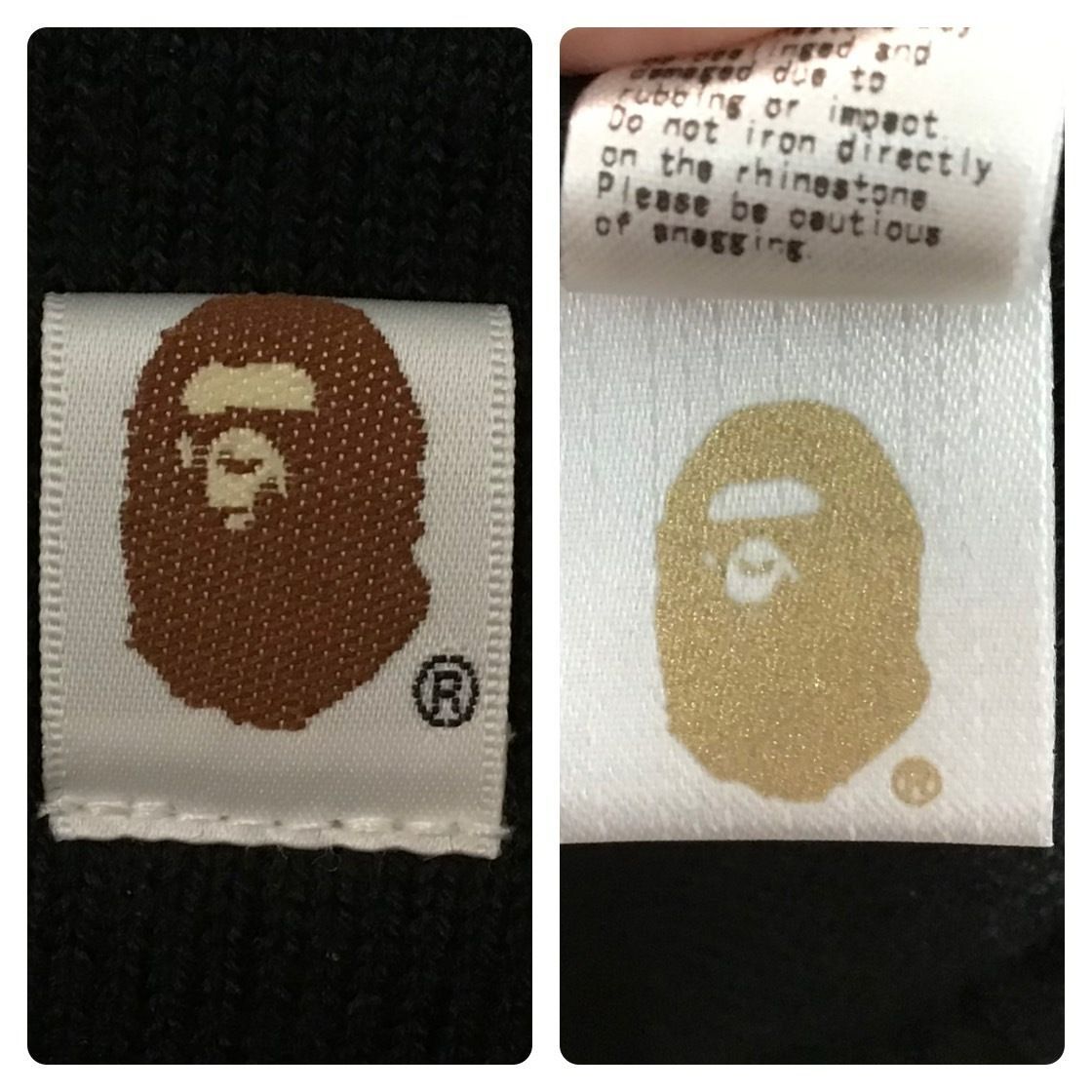 【未使用】APE　ニット帽　BAPESTA　スワロフスキー　黒 スワロフスキー BAPESTA ニット帽 Black a bathing ape BAPE STA