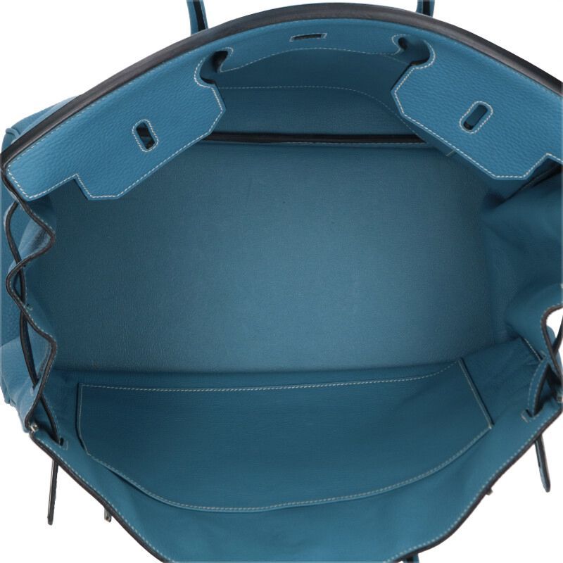 エルメス バーキン40 □M刻印 SV金具トリヨンクレマンスブルージーン  