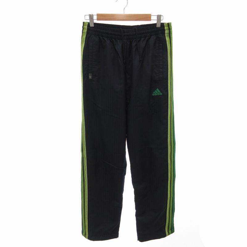 希少】adidas トラックパンツ 万国旗タグ 緑×黄 ブラジル