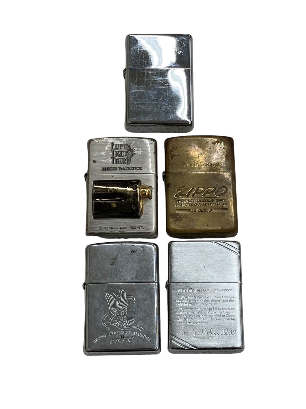 ZIPPO　ジッポー　5個まとめ売り　まとめ商品　★動作未確認★