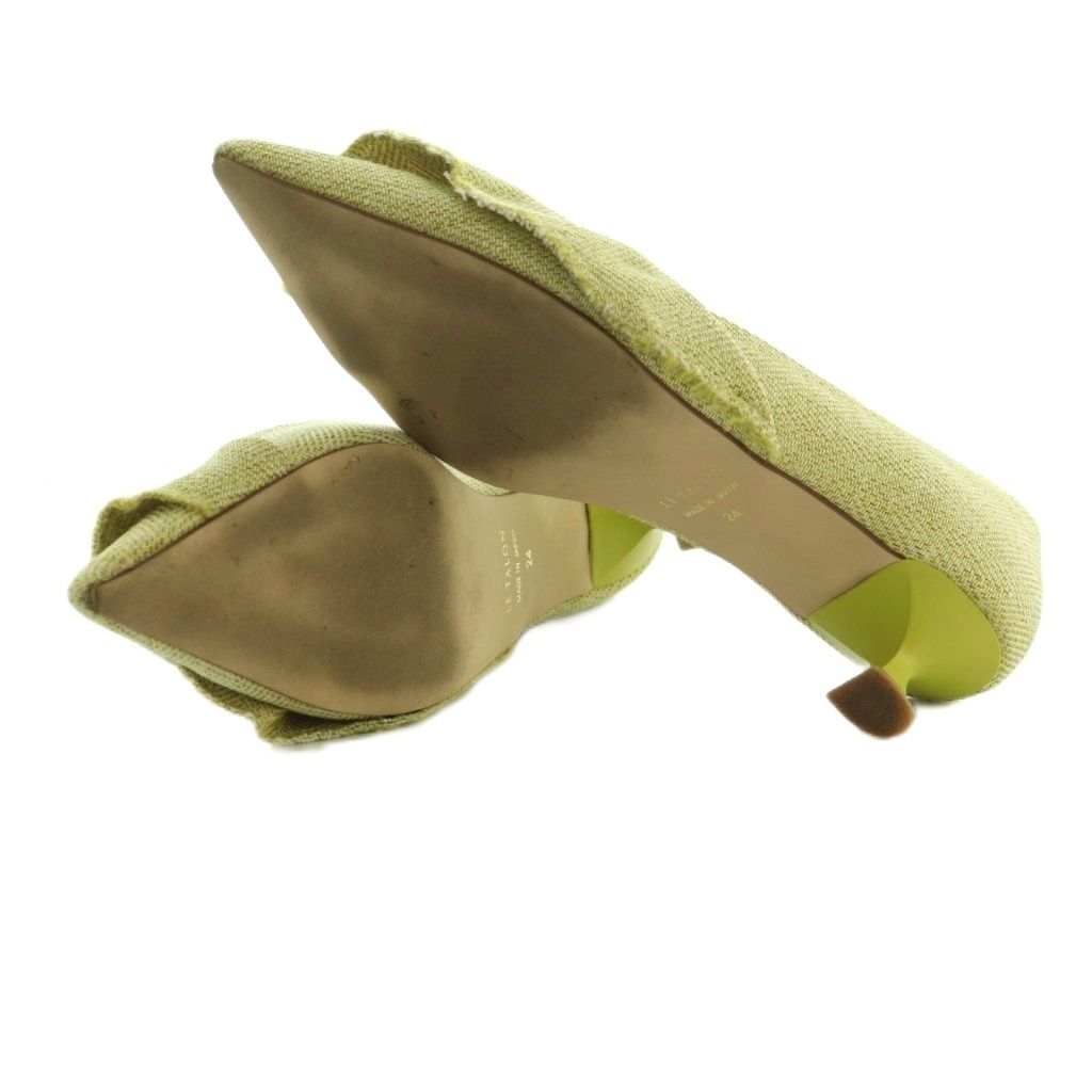 ルタロン Le Talon 24SS 3.5cmポインテッドラッフルパンプス