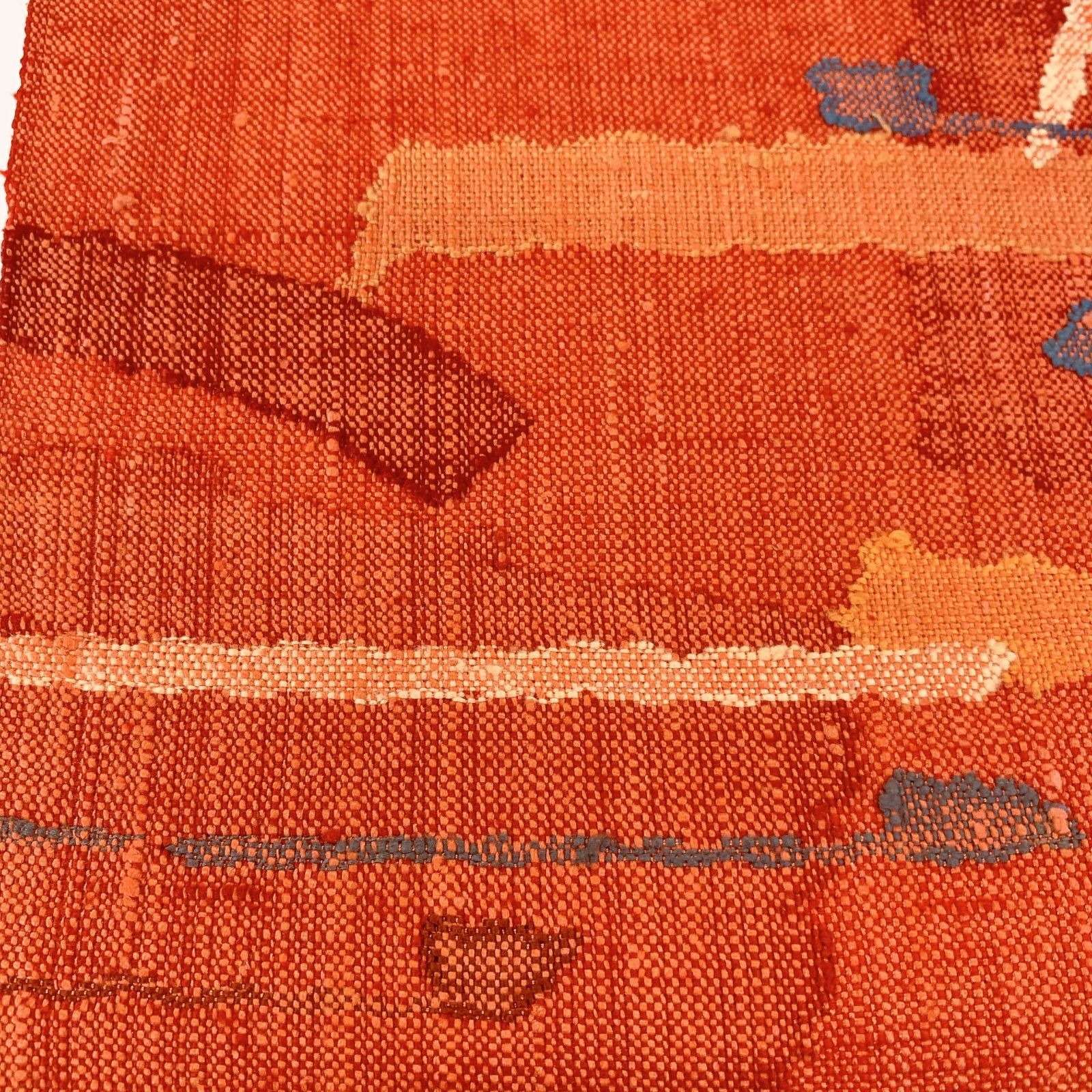 5620］名古屋帯 幾何学模様 紬地 八寸 正絹 着物 - メルカリ