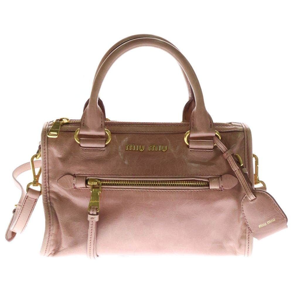 ミュウミュウ　ハンドバッグ　ヴィッテロ ミュウ ミュウ Miu Miu ヴィッテロダイノレザー 2way ショルダー