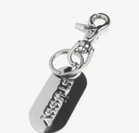 STUSSY(ステューシー) メタル タグ キーチェーン キーリング STUSSY(ステューシー) メタル タグ キーチェーン シルバー