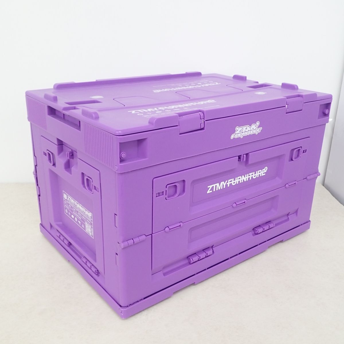 ずっと真夜中でいいのに。 折りたたみコンテナ CONTAINER BOX  パープル ずとまよ