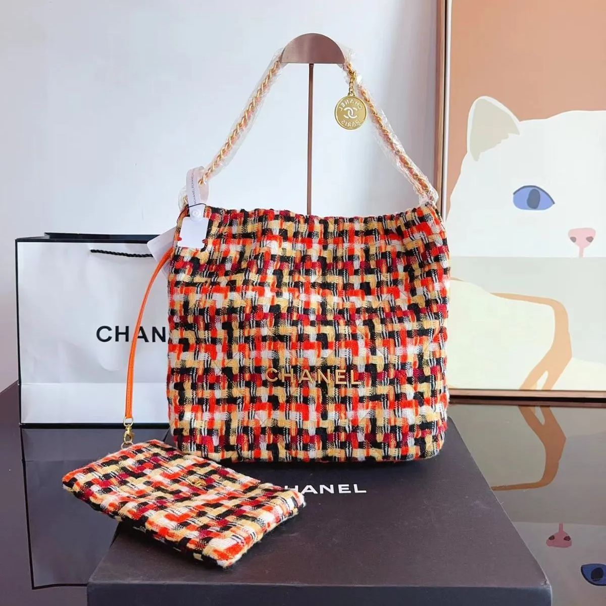 美品Chanelシャネル ショルダー バッグ ピンクトートバッグ