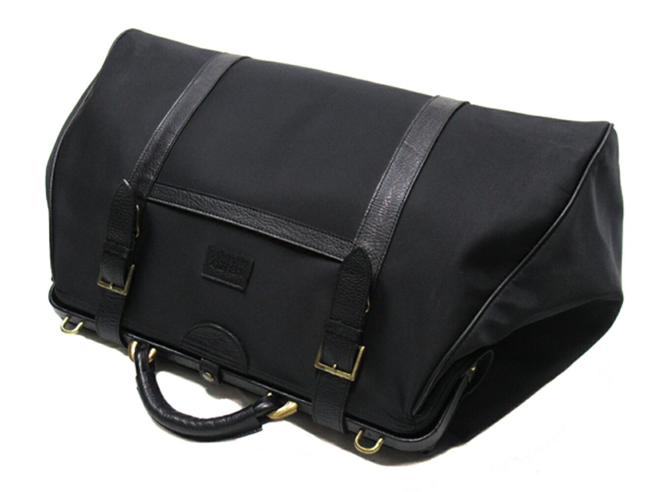 ケンゾー KENZO ボストンバッグ ロゴ ブラック ゴールド レディース