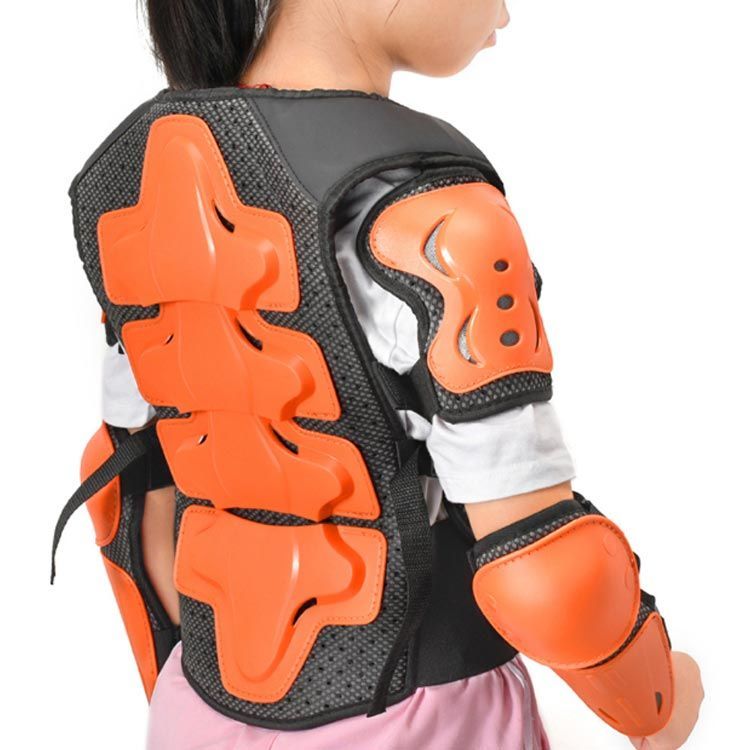 キッズ プロテクター 胸部 肩 腹部 腰 膝 腕 守る 5点セット ボディ