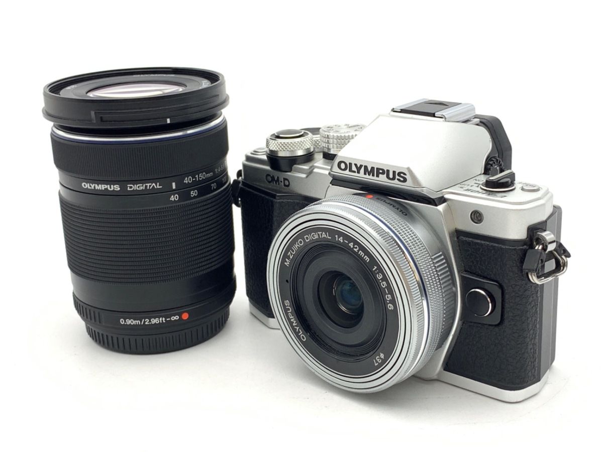 並品 オリンパス OM-D E-M10 MarkII EZ ダブルズームキット シルバー