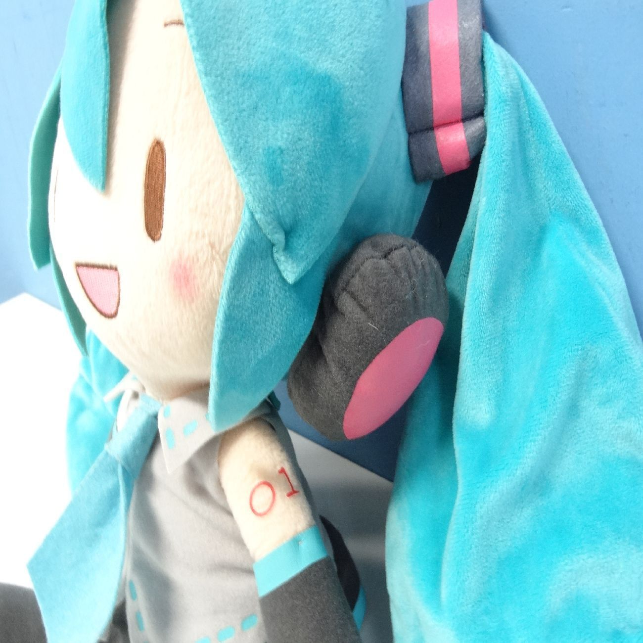 初音ミク メガジャンボ ふわふわ ぬいぐるみ VOCALOID タグ付き