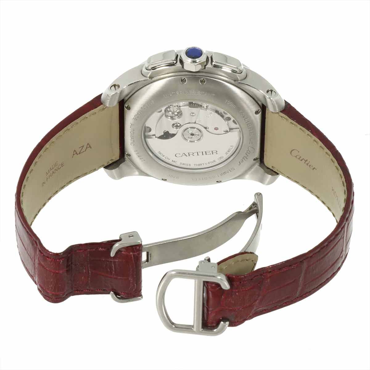 カルティエ Cartier カリブル ドゥ カルティエ クロノグラフ W7100046 メンズ 腕時計 デイト 自動巻き Calibre de Cartier 90298942