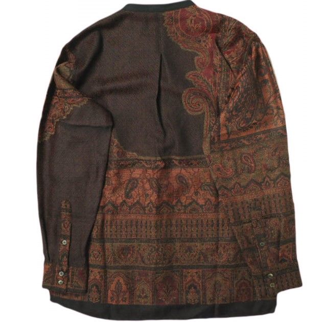新品 YANTOR ヤントル 21AW 日本製 Tibetan Paisley Jacquard Flyfront 
