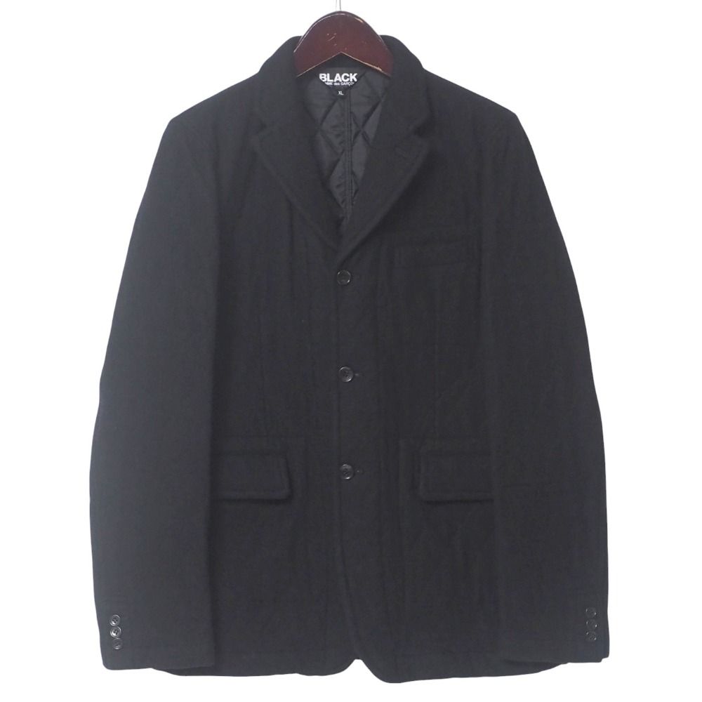 BLACK COMME des GARCONS ブラックコムデギャルソン ジャケット サイズXL キルティングジャケット 中綿 テーラード 3B AD2013 ブランド古着 20250603|RA5003