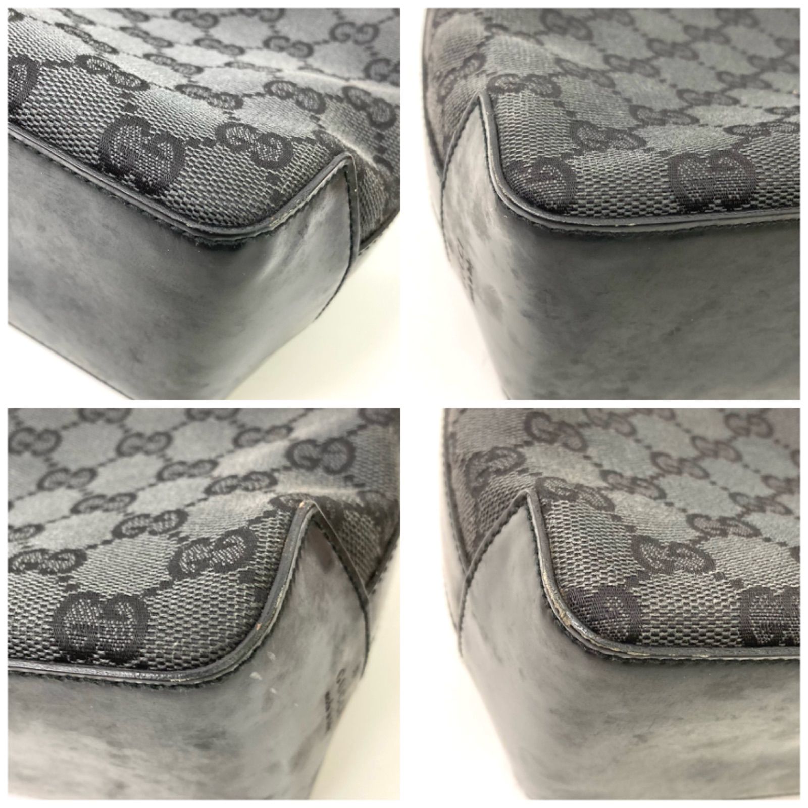 最終値下げ！【GUCCI】グッチ GGキャンバス ショルダーバッグ ブラック 