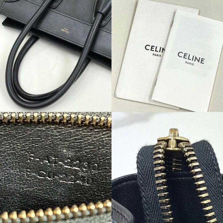 美品☆ 2020年 セリーヌ ラゲージ マイクロ 黒 ハンドバッグ - メルカリ