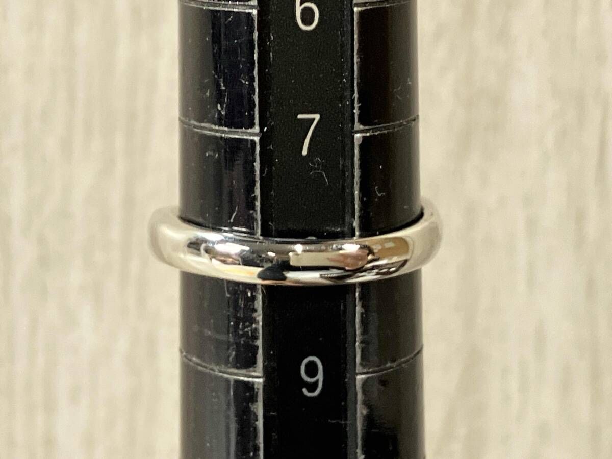 4°C プラチナ リング pt1000 8号 Pt1000 プラチナ サイズ約8号 総重量約4.8g 指輪 リング - メルカリ