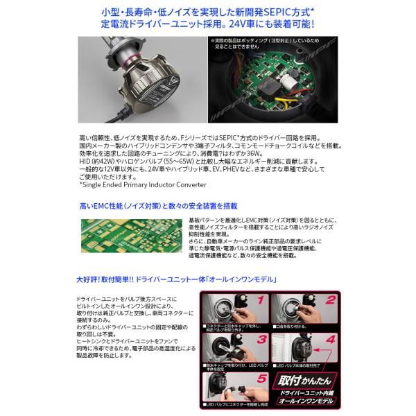 H4 LED ヘッドランプバルブ IPF 6500K 12V 24V Hi Lo切替 ドライバーユニット一体 バルブ ヘッドランプ オールインワン F341HLB E1E1 WWW_OLIVIERBERNSTEIN_COM