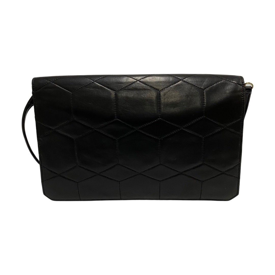 美品 Christian Dior ディオール クラッチバッグ ハニカム 金具 Christian Dior クリスチャンディオール ハニカム柄 チェーン