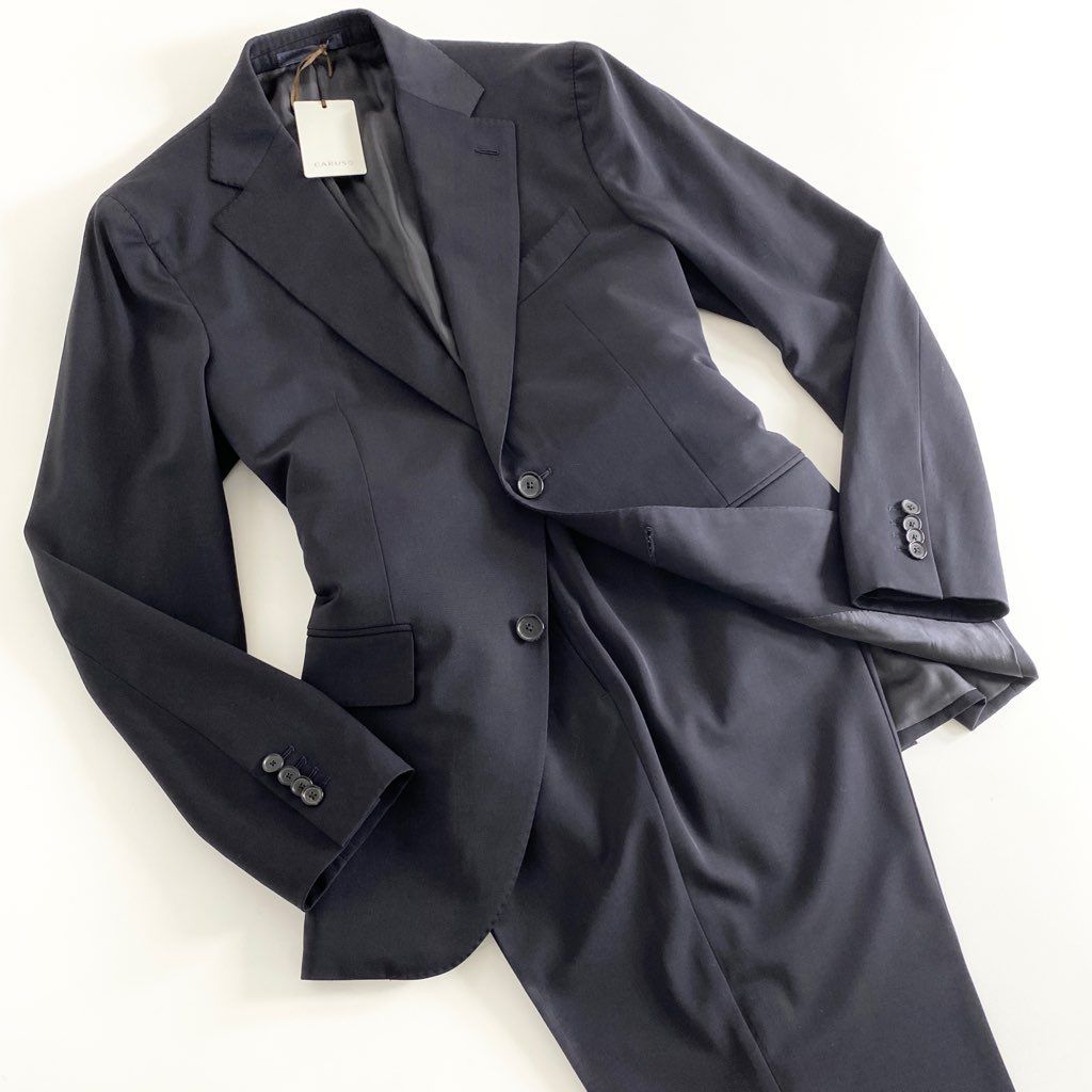 8b11 《美品》 CARUSO カルーゾ AIDA Suit スーツ セットアップ
