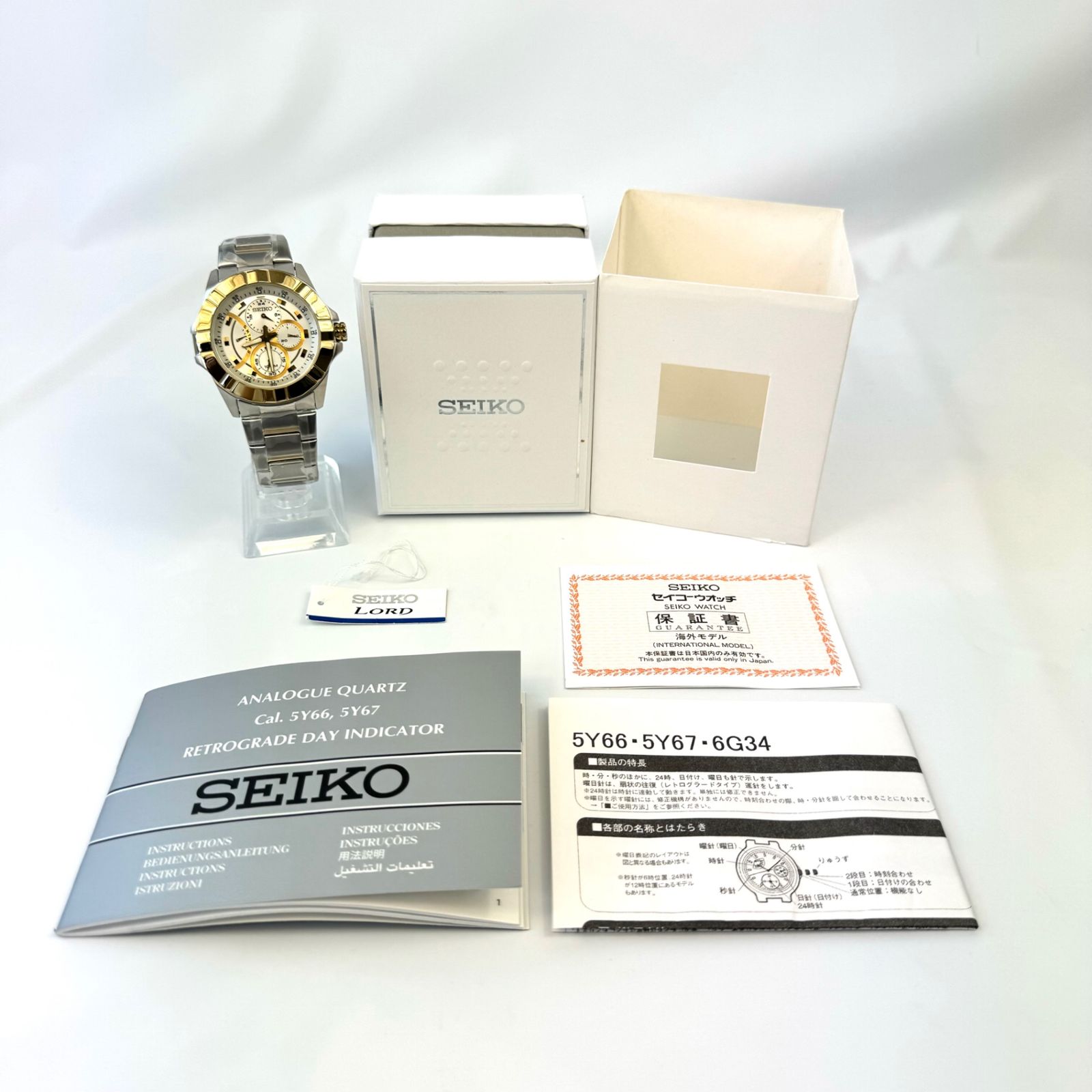 未使用】セイコー SEIKO ロード LORD SRL066P1 6G34−00K0