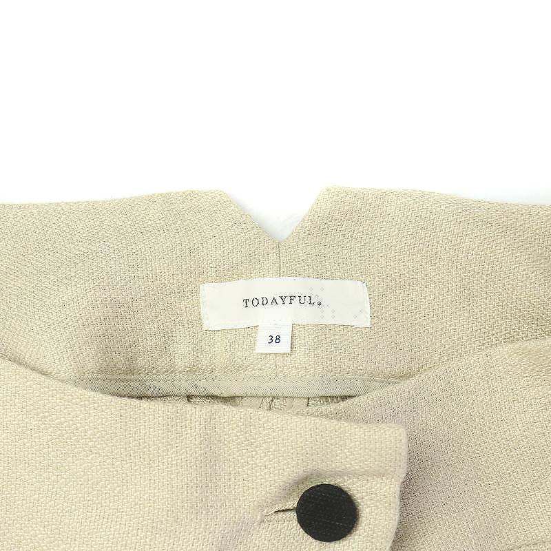 トゥデイフル TODAYFUL タイトスカート ロング フロントボタン 麻  