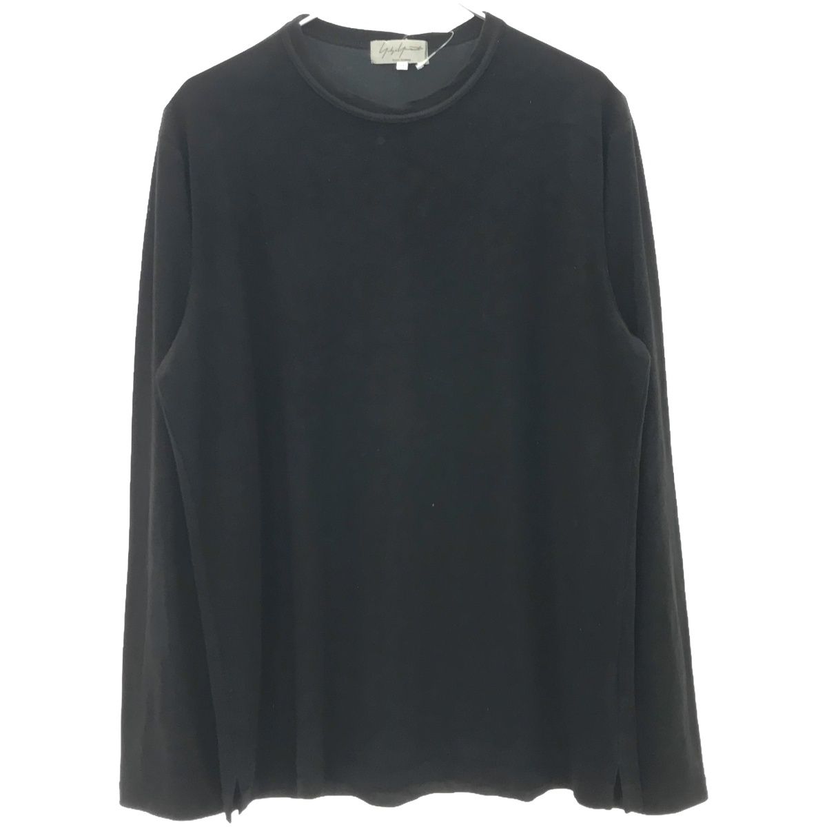 Yohji Yamamoto POUR HOMME ヨウジヤマモト プールオム 2006AW ワッシャーベルベットロングスリーブカットソー HB-T25-264 ブラック 3