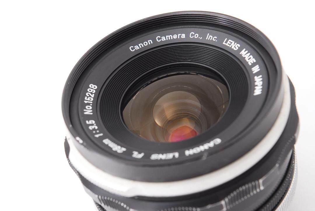 Canon FL 28mm F3.5 オールドレンズ フィルター付 L559