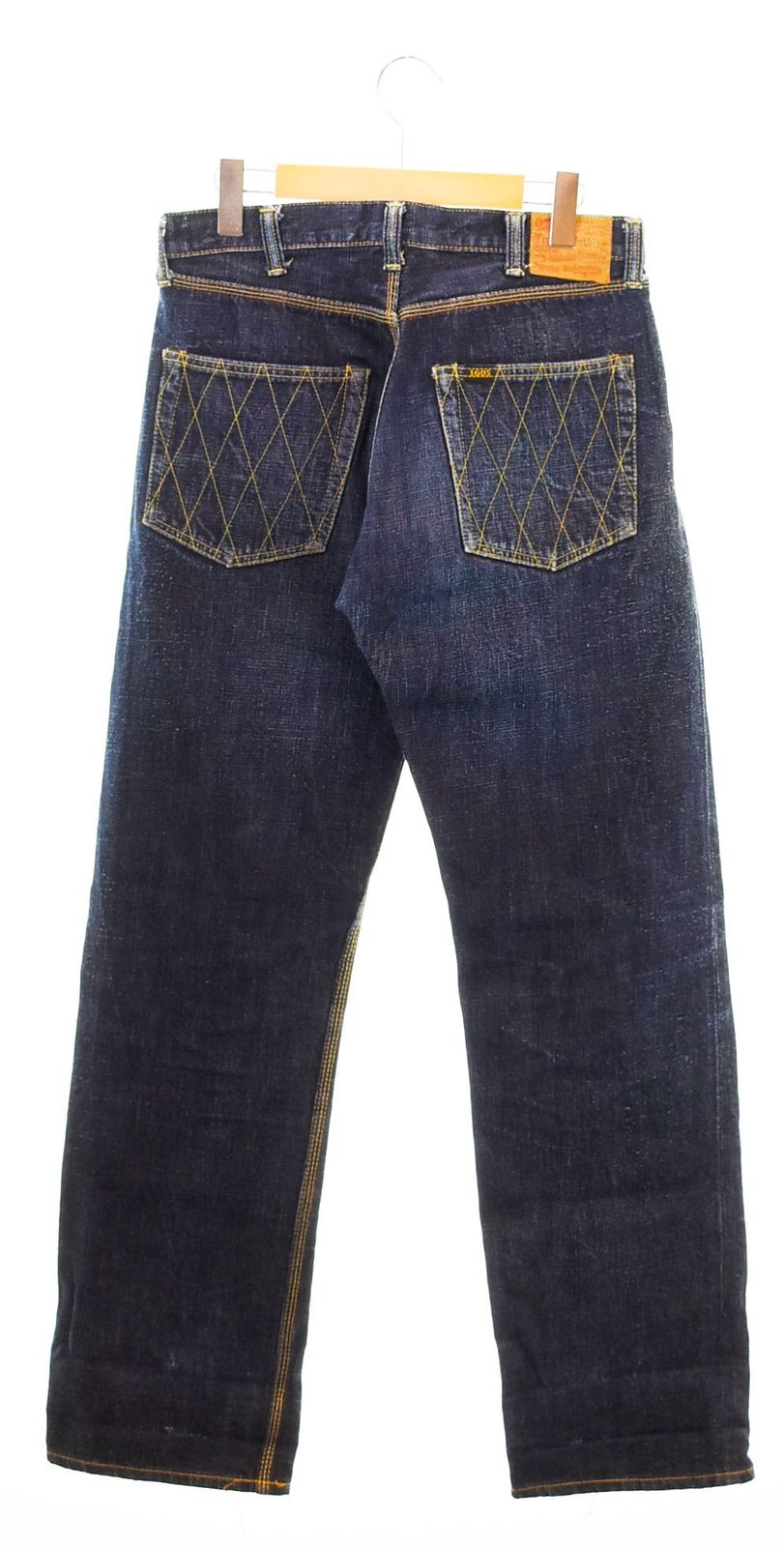 トロフィークロージングダークブルー ストレートレッグデニム トロフィークロージング Trophy Clothing Standard Dirt Denim
