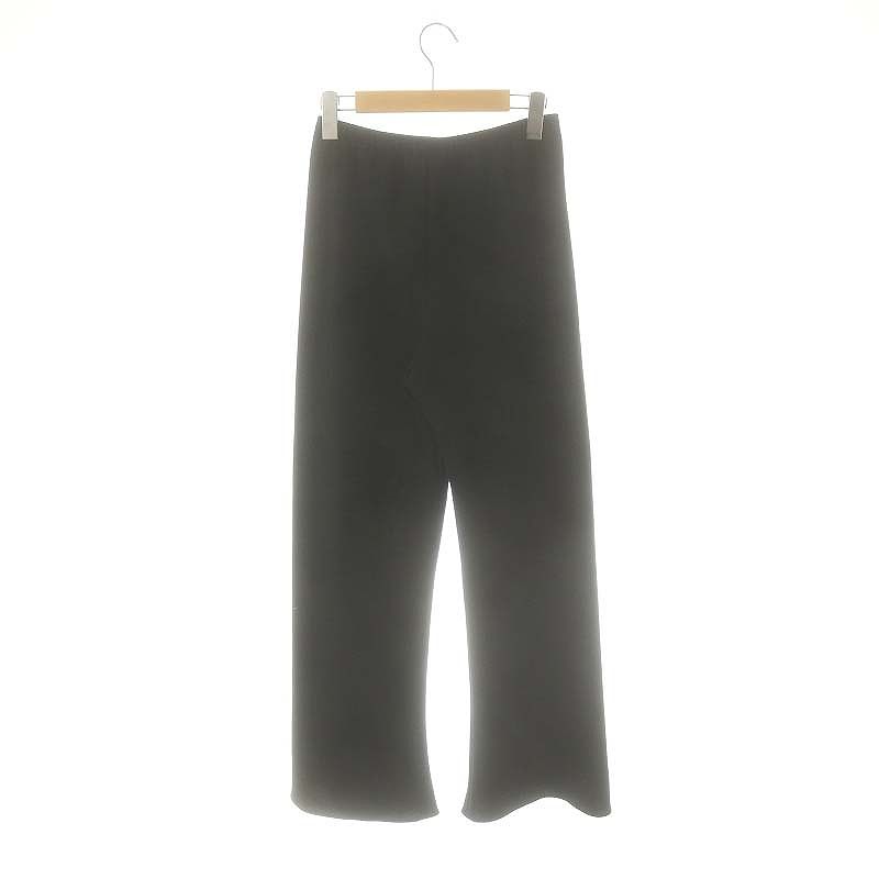 24ss エラスティックパンツ36 La-gemme パンツ エラスティックウエスト ワイドパンツ