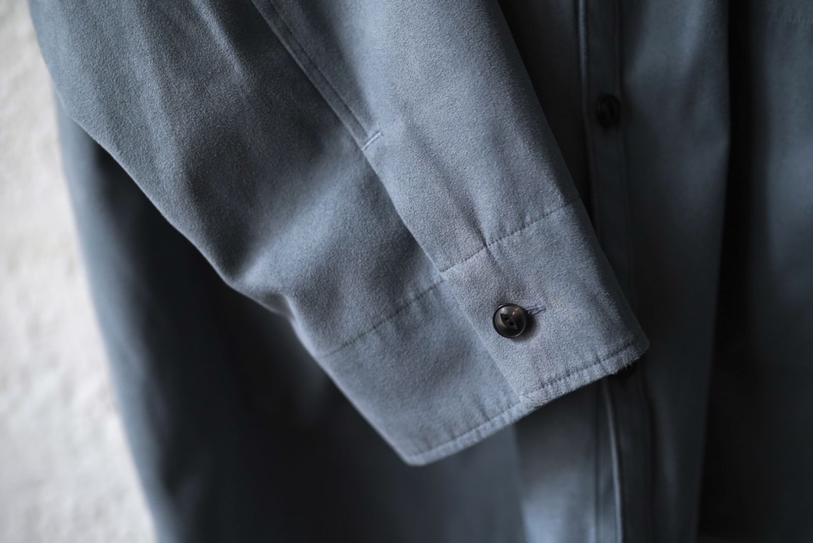 23SS Micro Light Suede Medical Unit Shirt マイクロスウェードシャツ