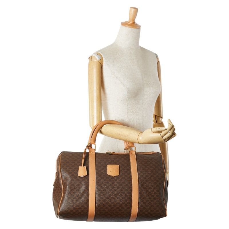 セリーヌ マカダム ブラウン PVC レザー レディース CELINE【1