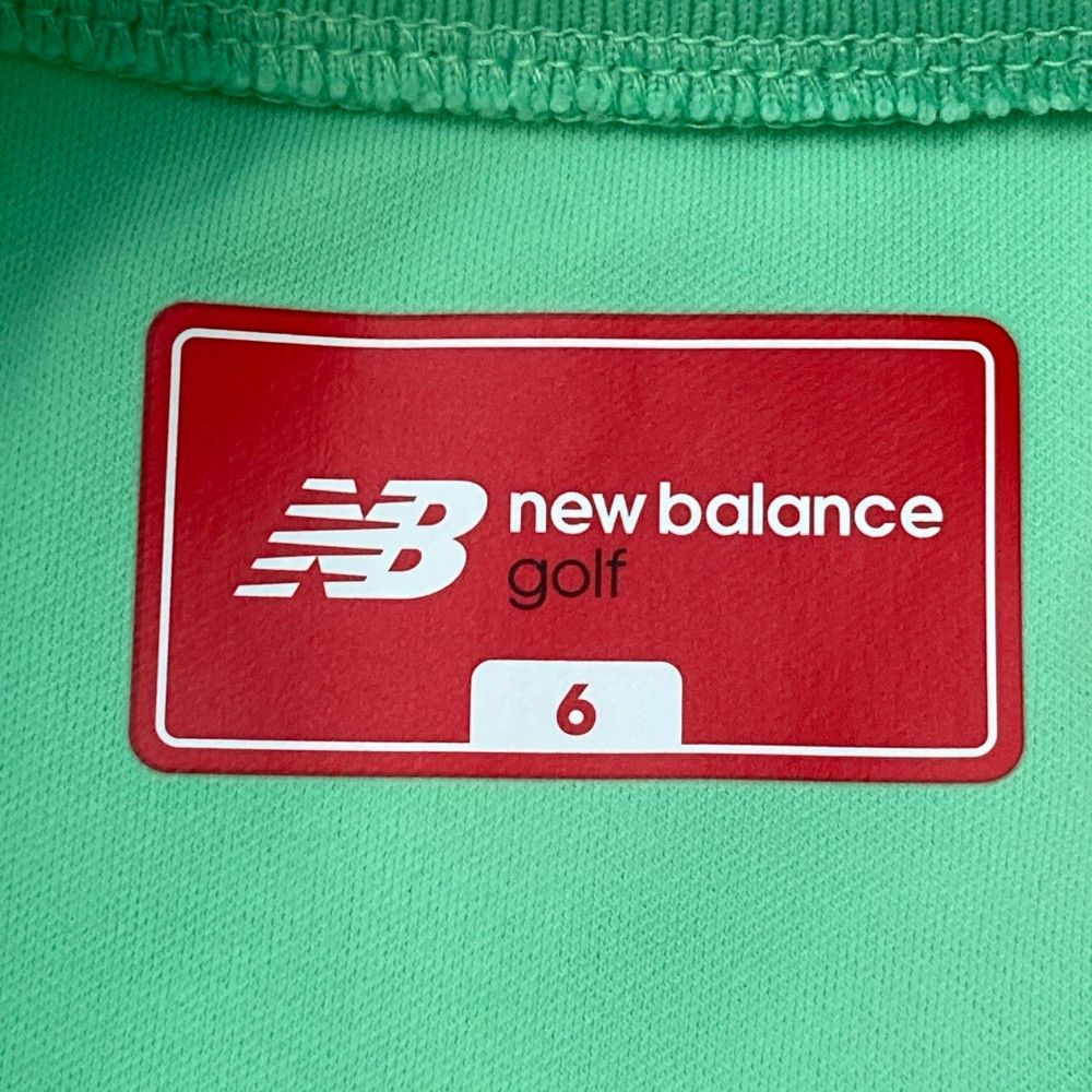 サイズ：6 NEW BALANCE GOLF ニューバランス 2024年モデル モックネック 半袖Tシャツ  グリーン系 [240101439494] ゴルフウェア メンズ ストスト サイズ：6 NEW BALANCE GOLF ニューバランス 2024年モデル