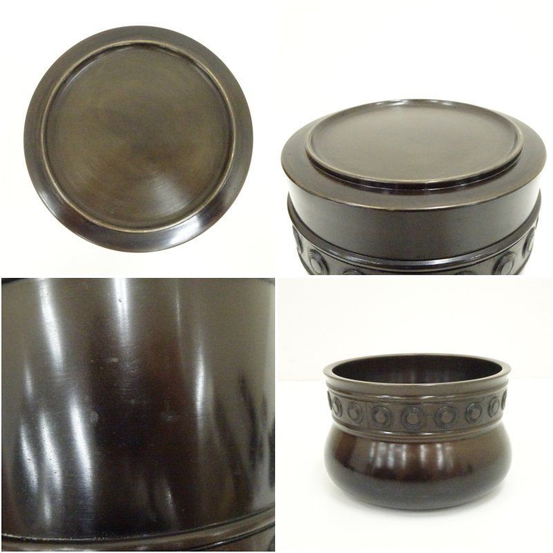 値下げ茶道具　唐銅　鳳泉造　皆具　共箱 風炉師 鳳泉造 唐銅皆具（共箱） 茶道 茶道具 おしゃれ セット