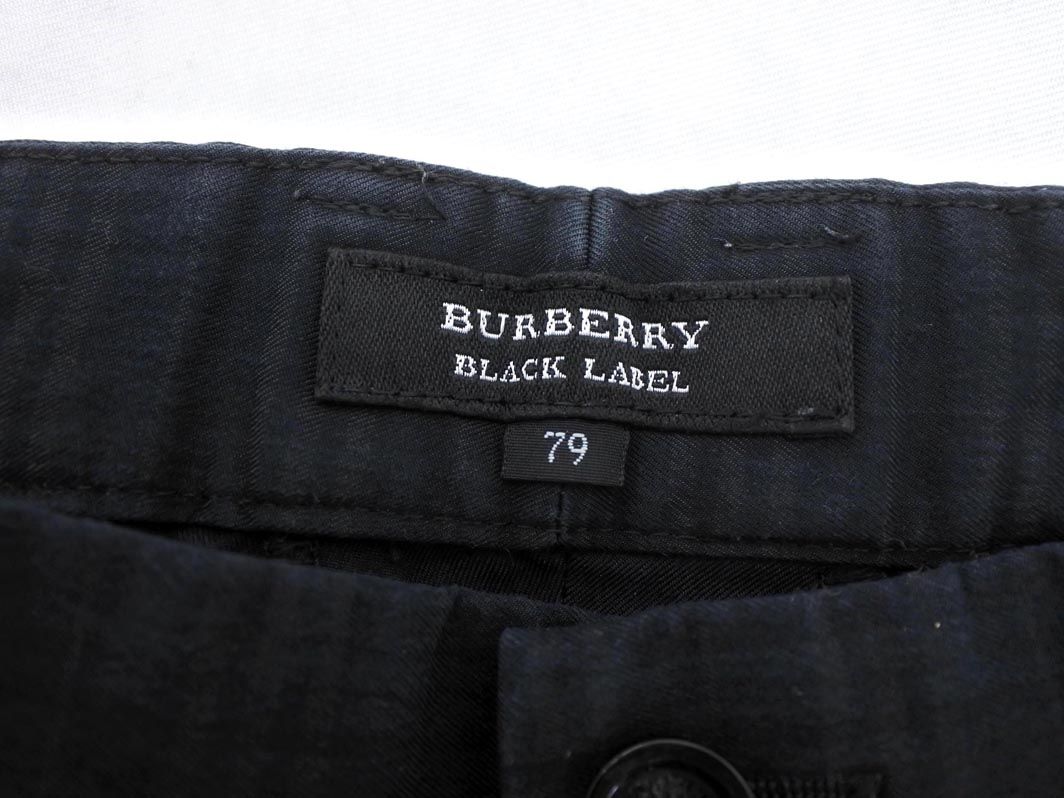 BURBERRY BLACK LABEL チェックパンツ　廃番品　79サイズ　綿 BURBERRY バーバリー BLACK LABEL ブラックレーベル チェック