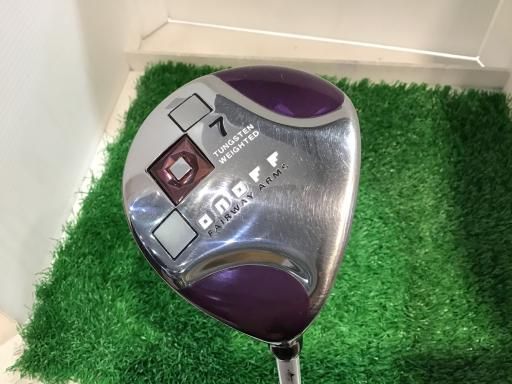 グローブライド ONOFF ARMS 2014 7W レディース フェアウェイウッド FW SMOOTH KICK LP-414F シルバー×パープル フレックスA レディース 女性用 右利き 右用 Cランク ゴルフクラブ