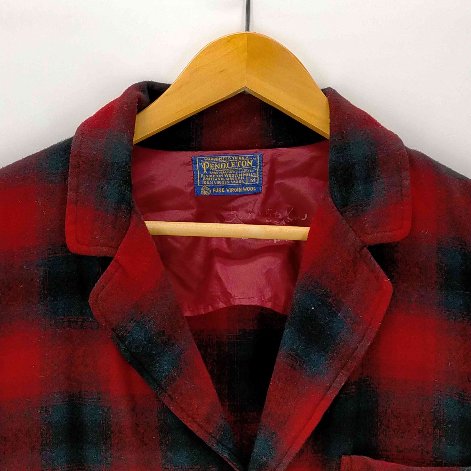 ペンドルトン PENDLETON 60s オンブレチェック クルミボタン ウール 3B 