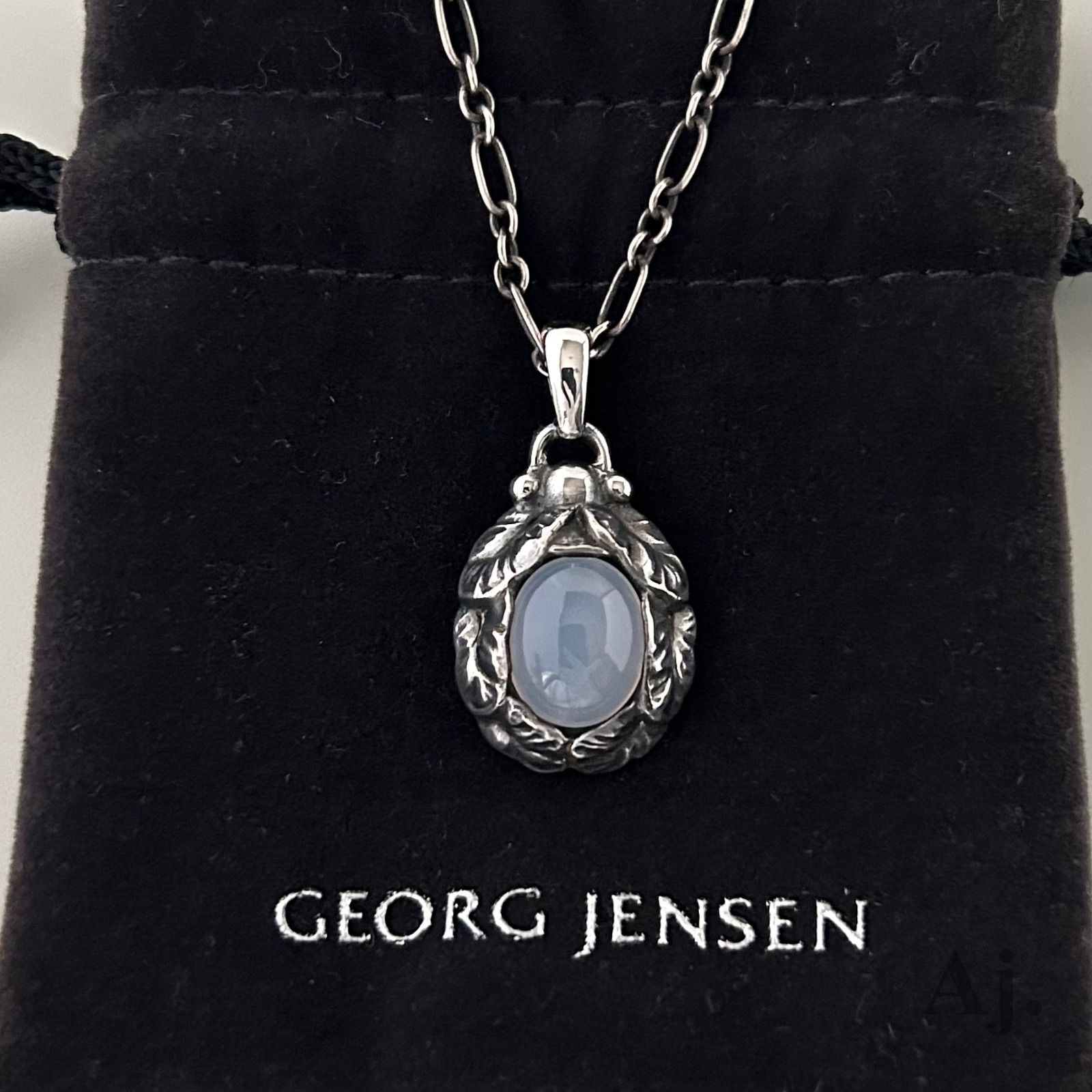 特価在庫限り ジョージジェンセン George Jensen ブルーカルセドニー 