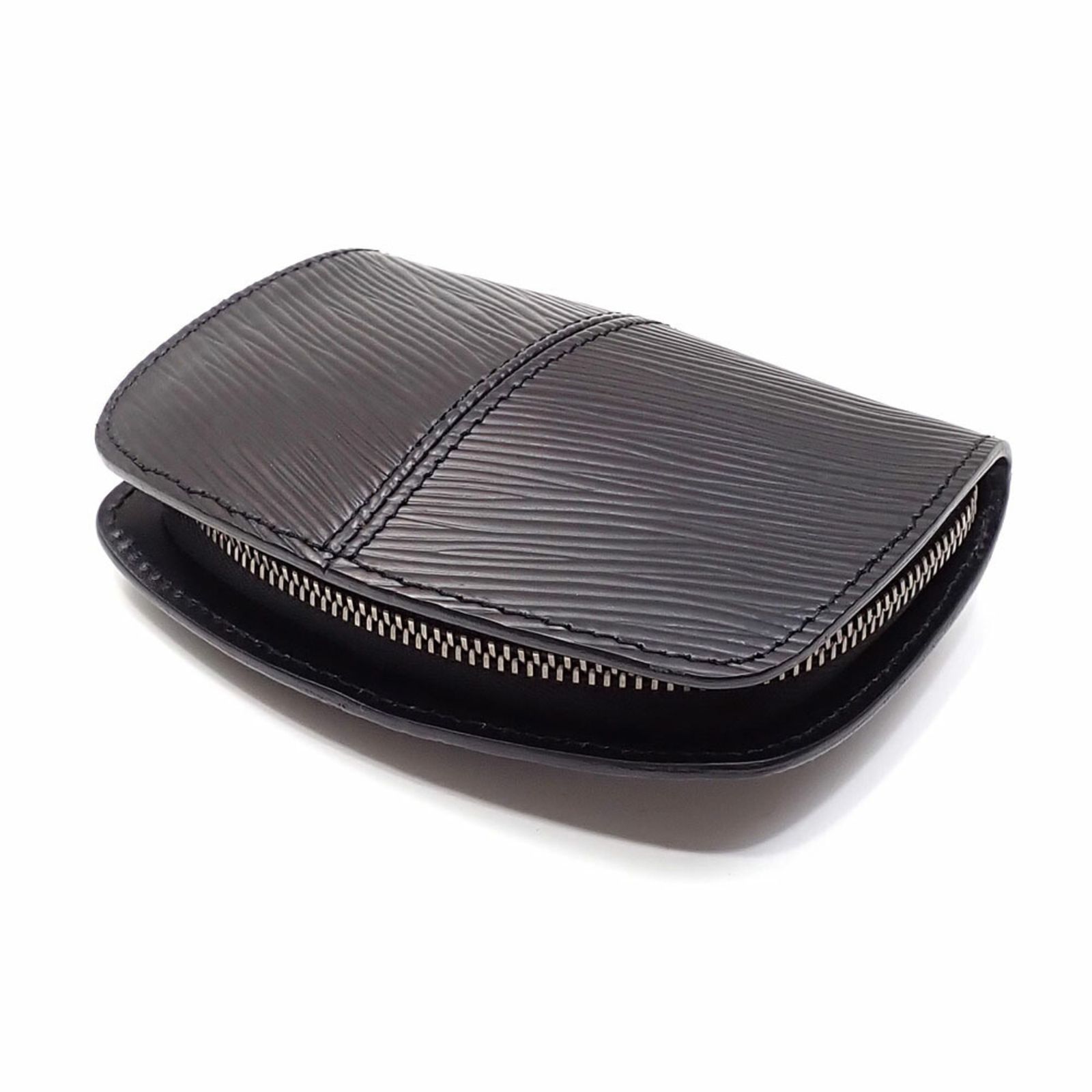 美品　ルイヴィトン　エピ　黒　ケース　小銭入れ ポルトモネボワット ルイヴィトン エピ 黒 ポルトモネボワット コインケース 小銭入れ 男女