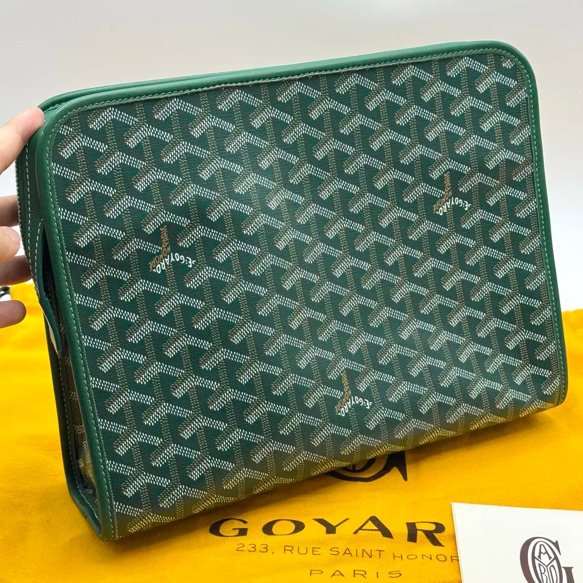 雷市場（ポンジャン）商品韓国直送】 GM Goyard(ゴヤール) ジュバンス クラッチ スペシャル グリーン - メルカリ