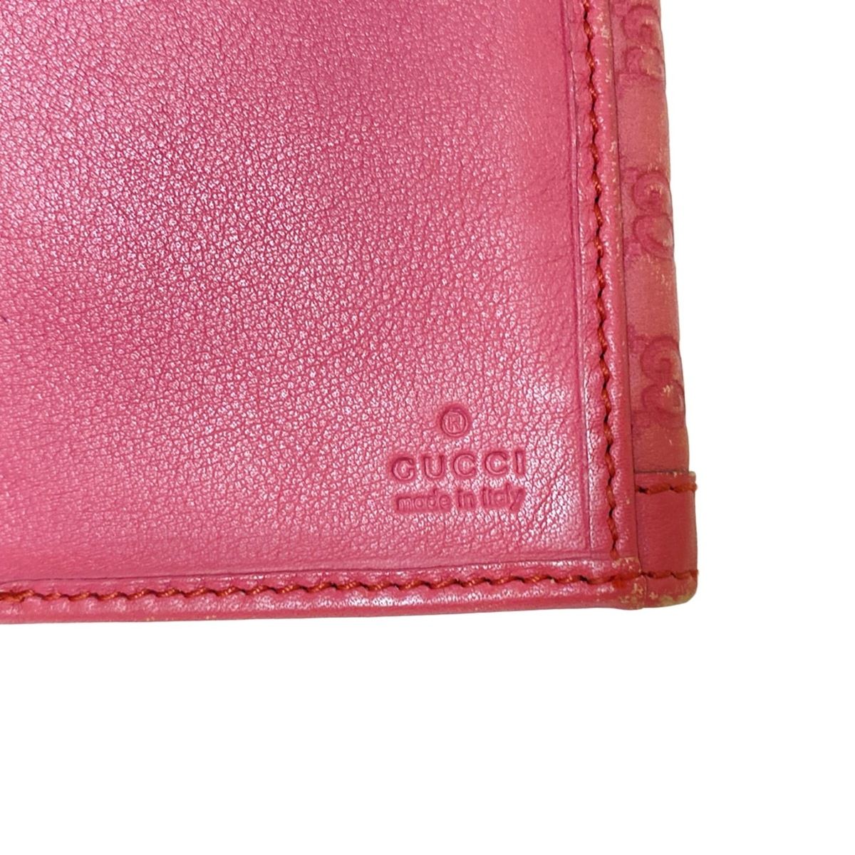 グッチ 長財布 ピンク マイクログッチ レディース財布 GUCCI レザー グッチグッチシマ ピンク レディース レザー 長財布 410100